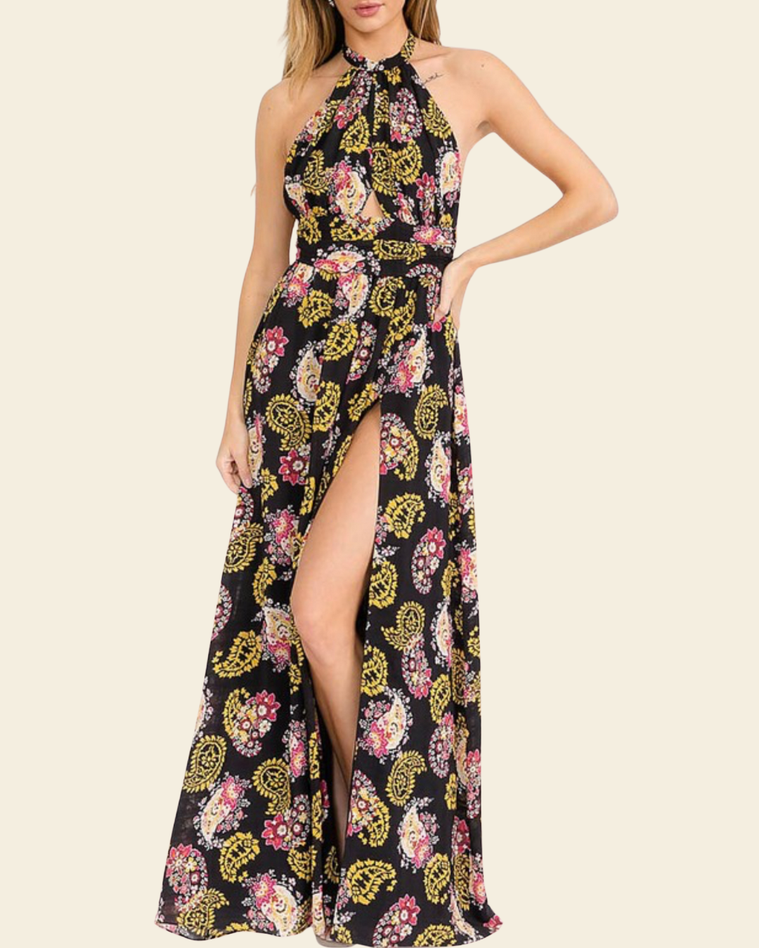 FLORAL MAXI DRESS