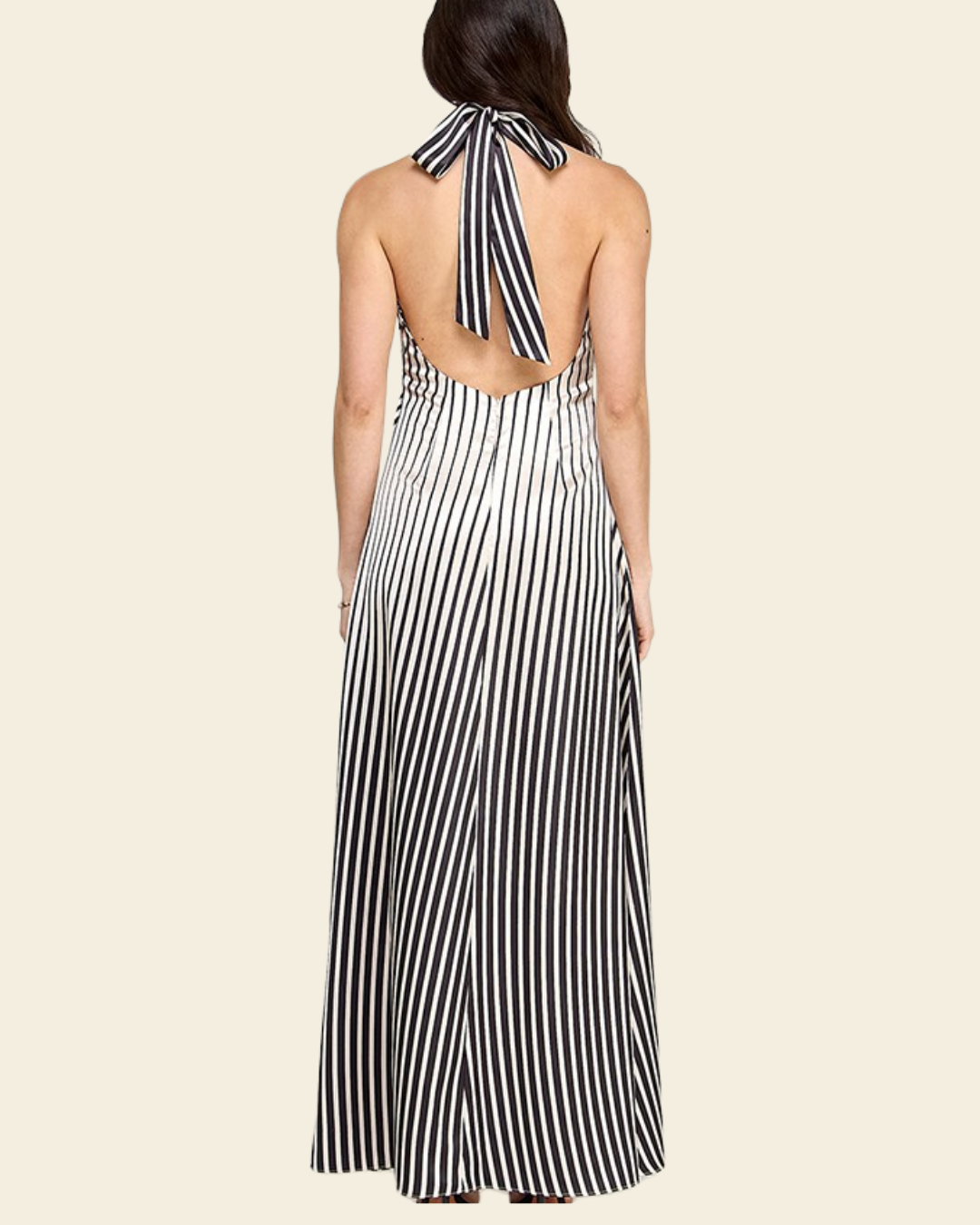 VERTICAL STRIPE MAXI DRESS