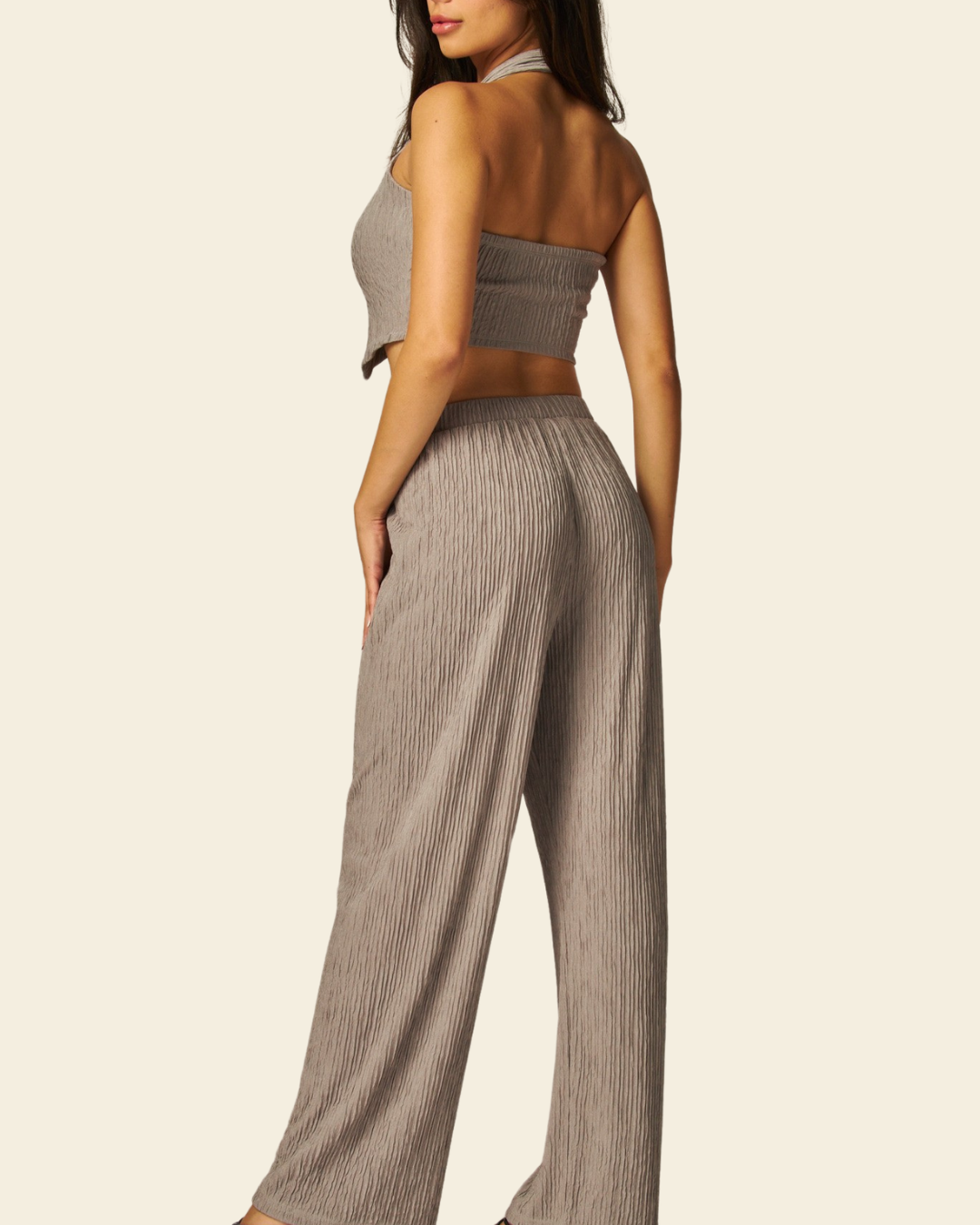 PLISSE VEST SET