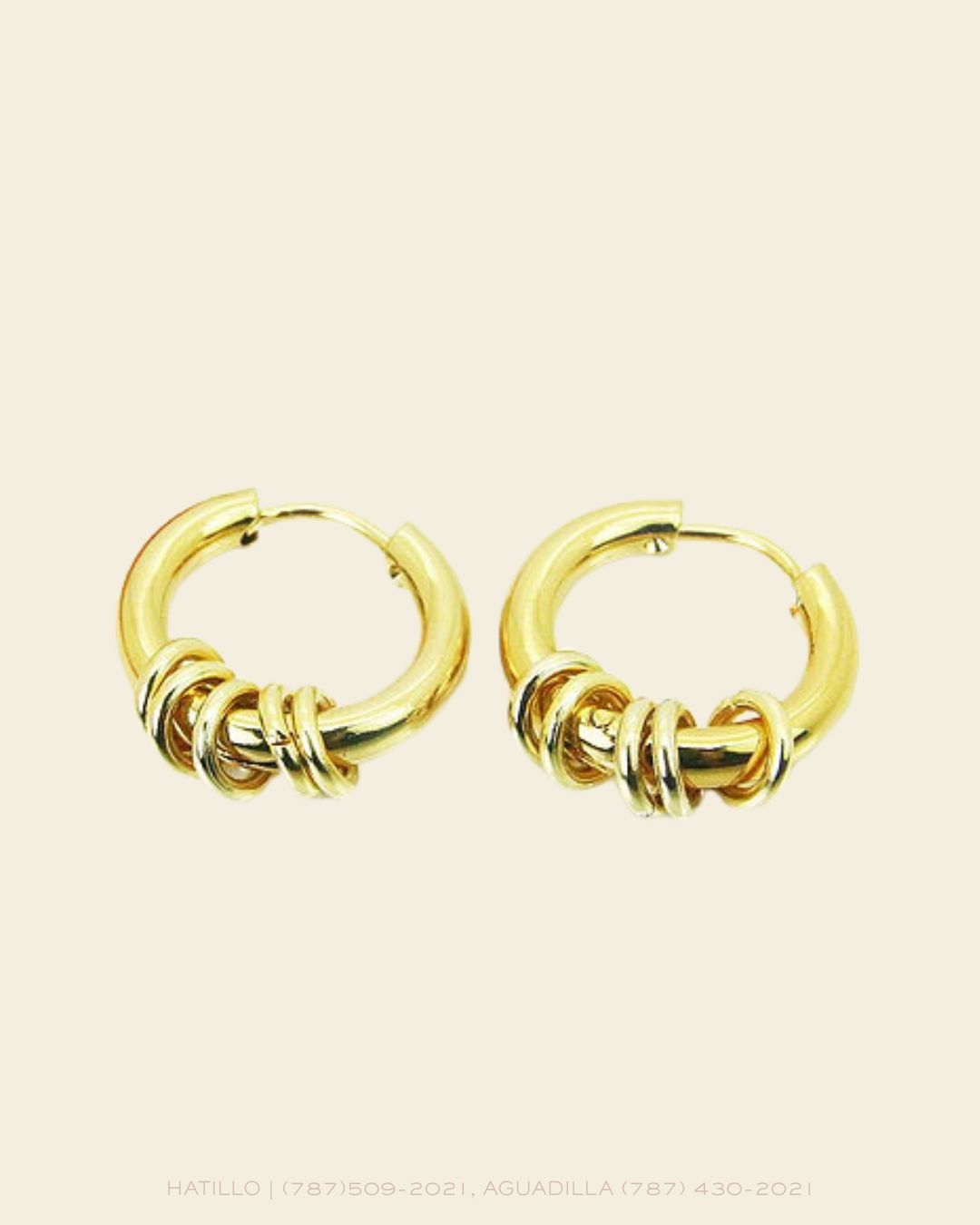 HOOP EARRING GOLD ST