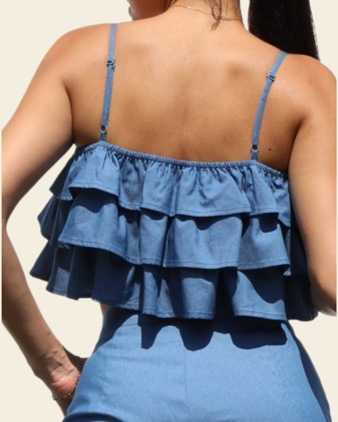 RUFFLED TOP & PANT SET