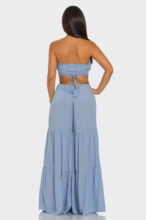 STRAPLESS JUMPSUIT