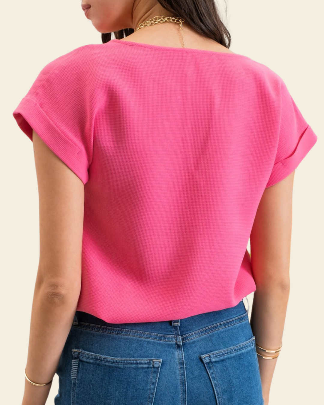 BUTTON FRONT BLOUSE