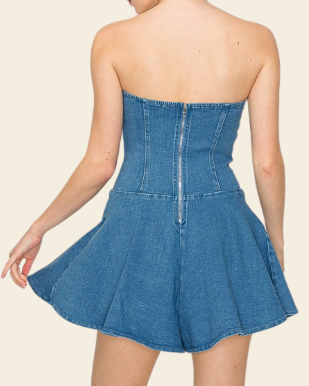 DENIM ROMPER