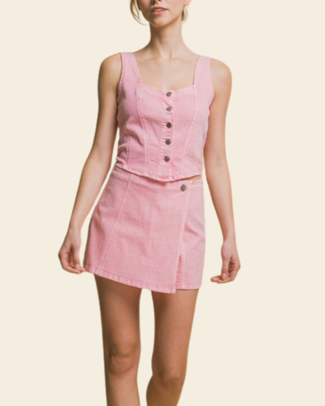 BUTTON DOWN CORSET