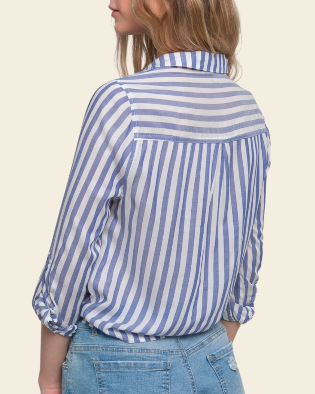 TIE FRONT BD SHIRT