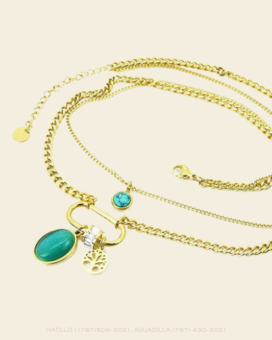 NECKLACE COLOR STEEL