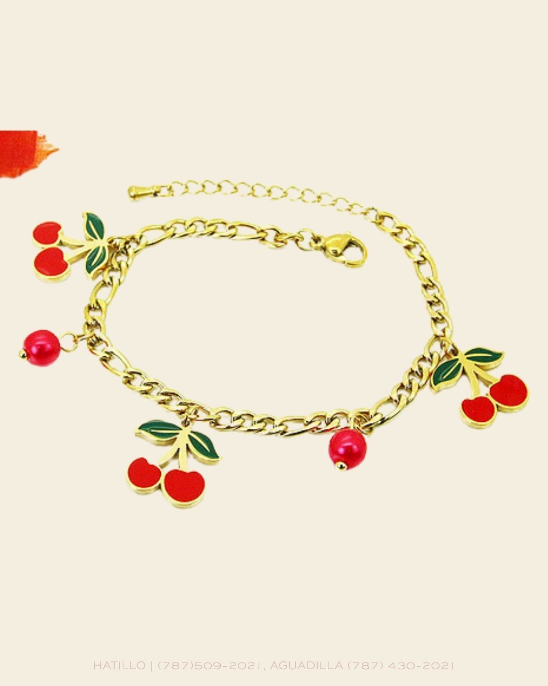 PENDANT CHERRY BRACELET