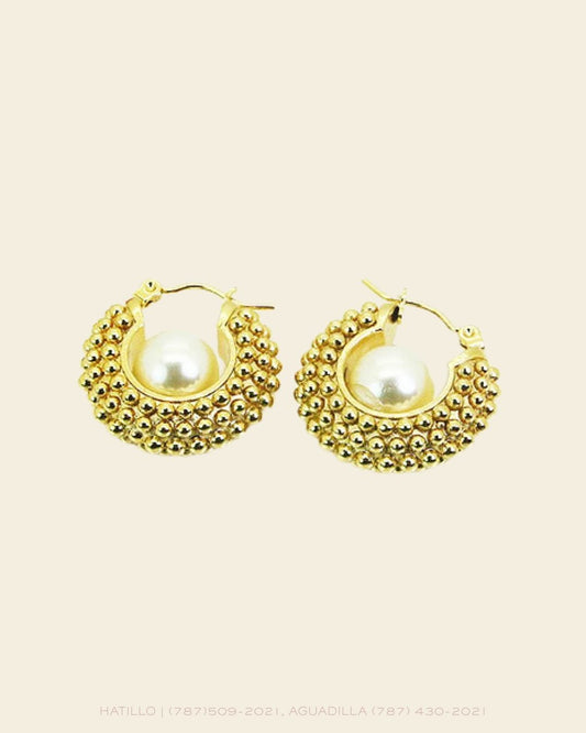 EARRING GOLD PEARL