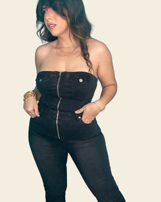DENIM OVERALL